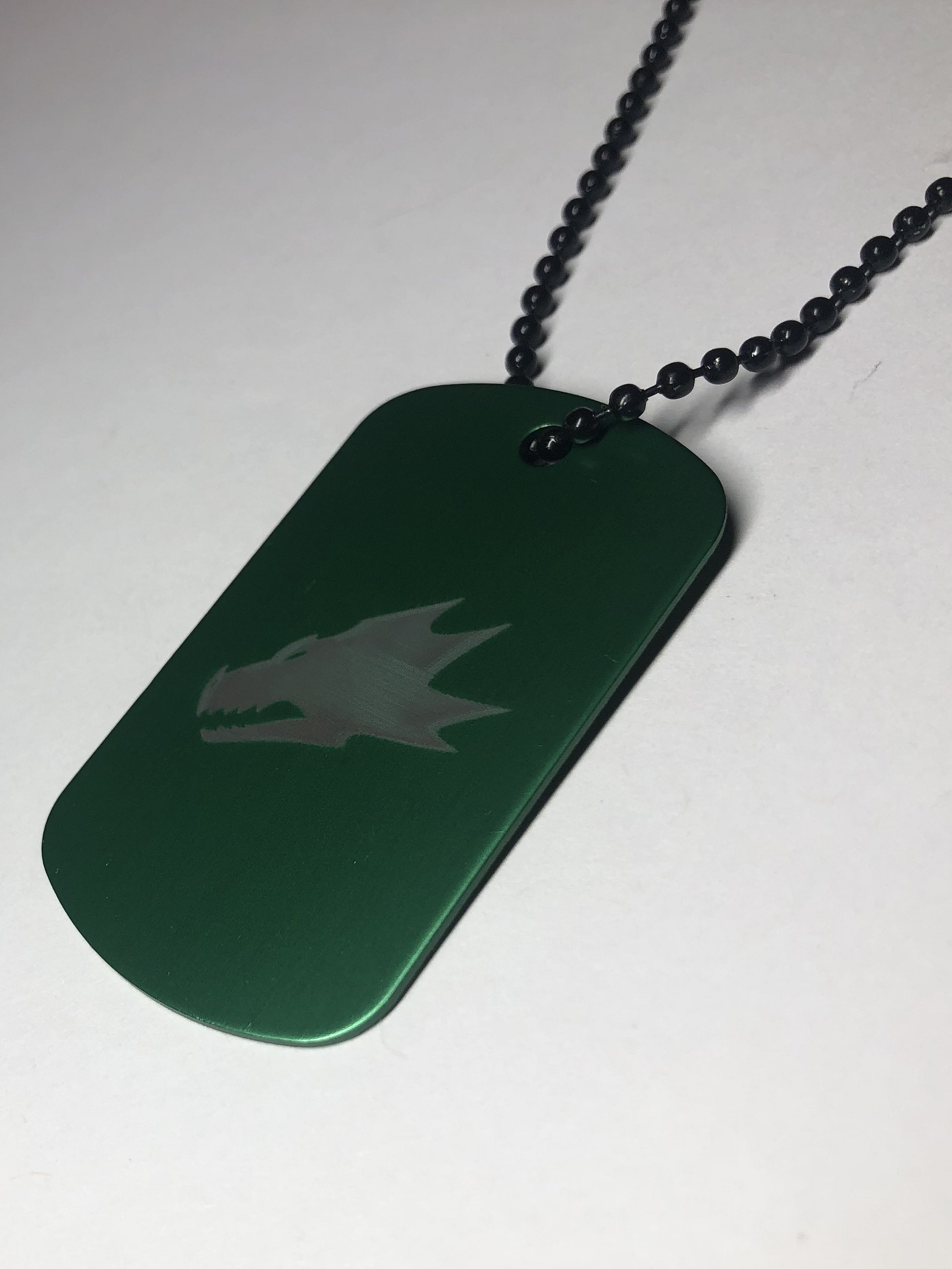 FLAME WITHIN - Engraved Dog Tag Pendant Necklace product image (4)
