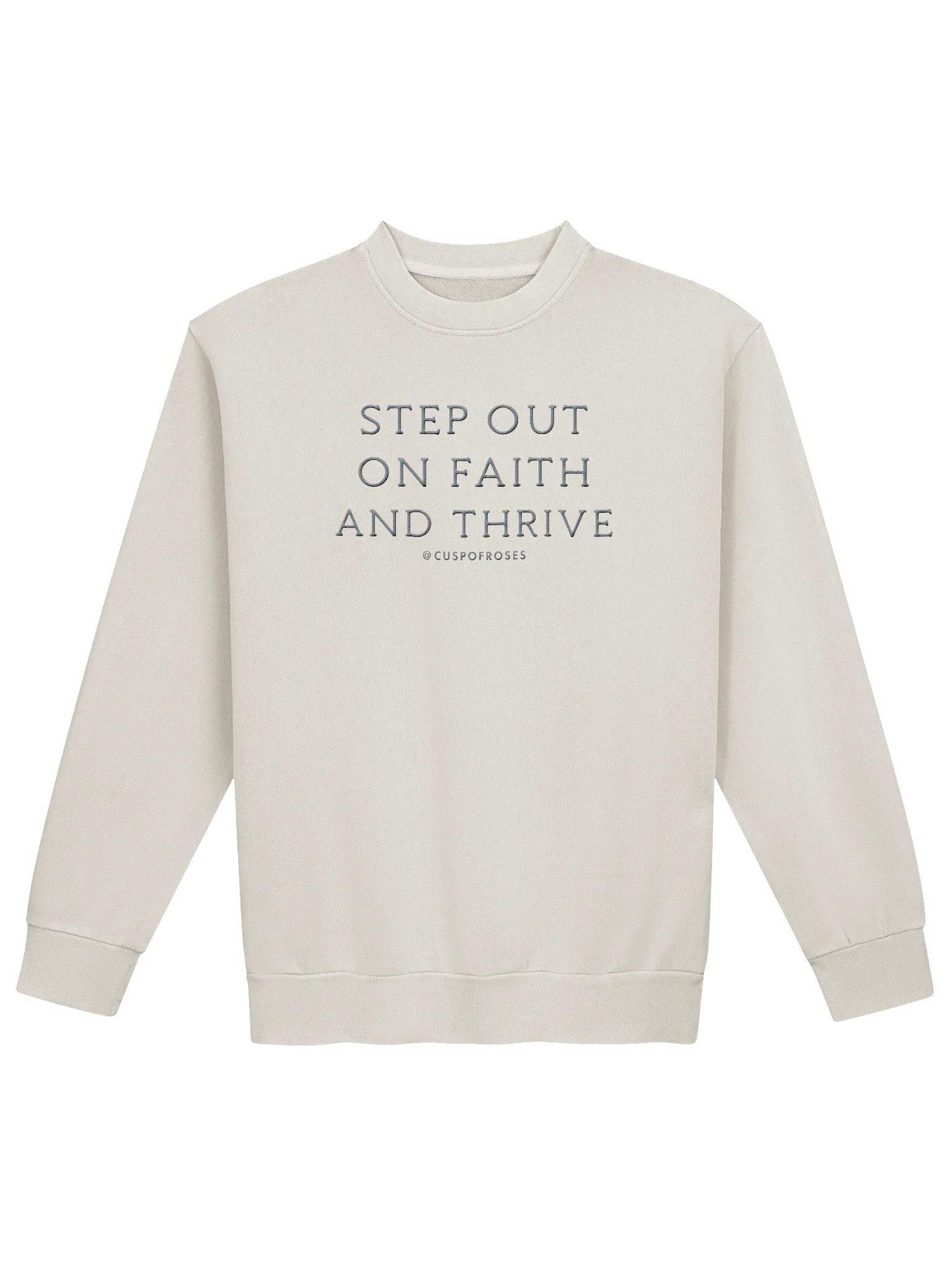 s.o.o.f.a.t. grey embroidered sweatie product image (1)