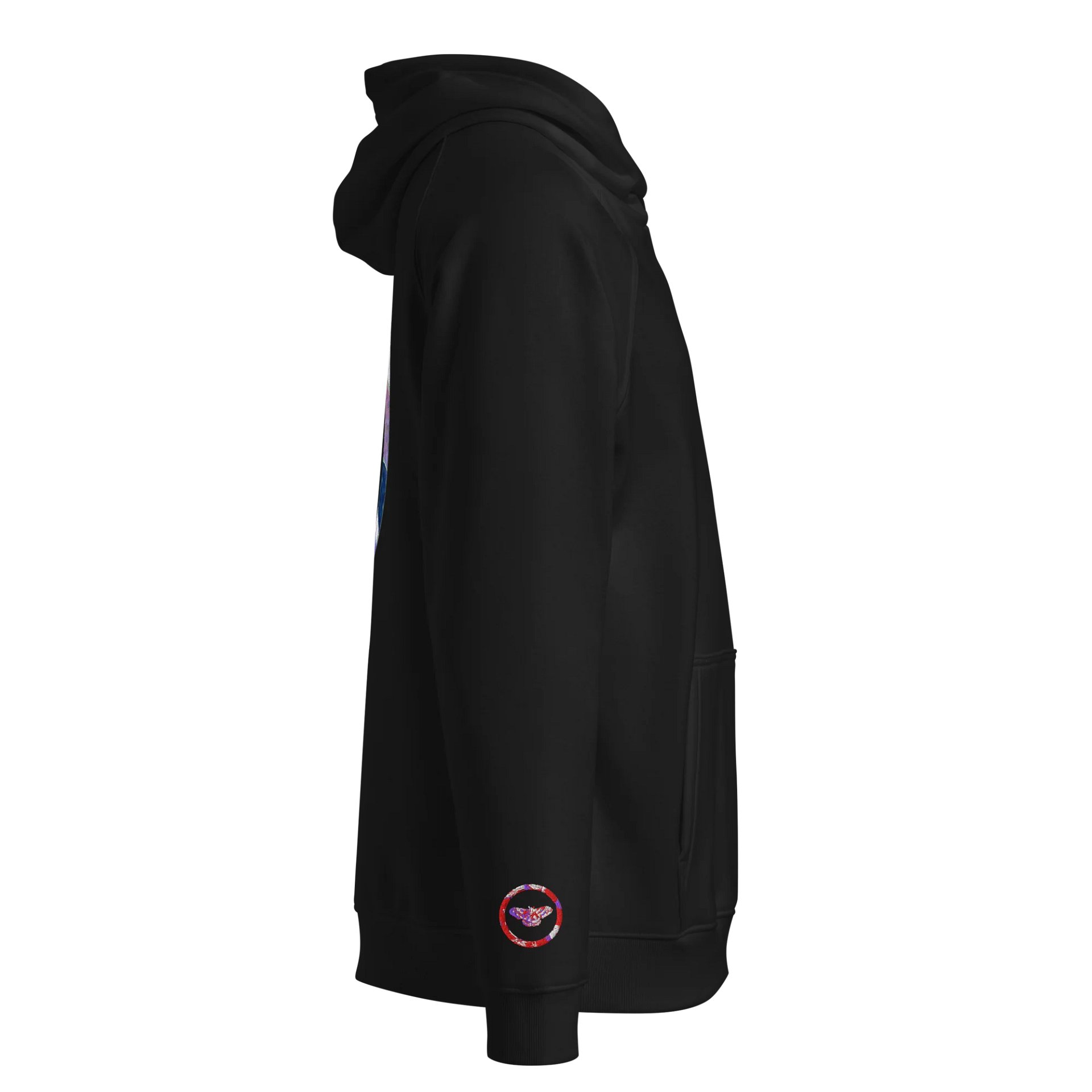 Moth SOL'S Eco Raglan Hoodie (Back Patch) with Embroidered Sleeves product image (4)