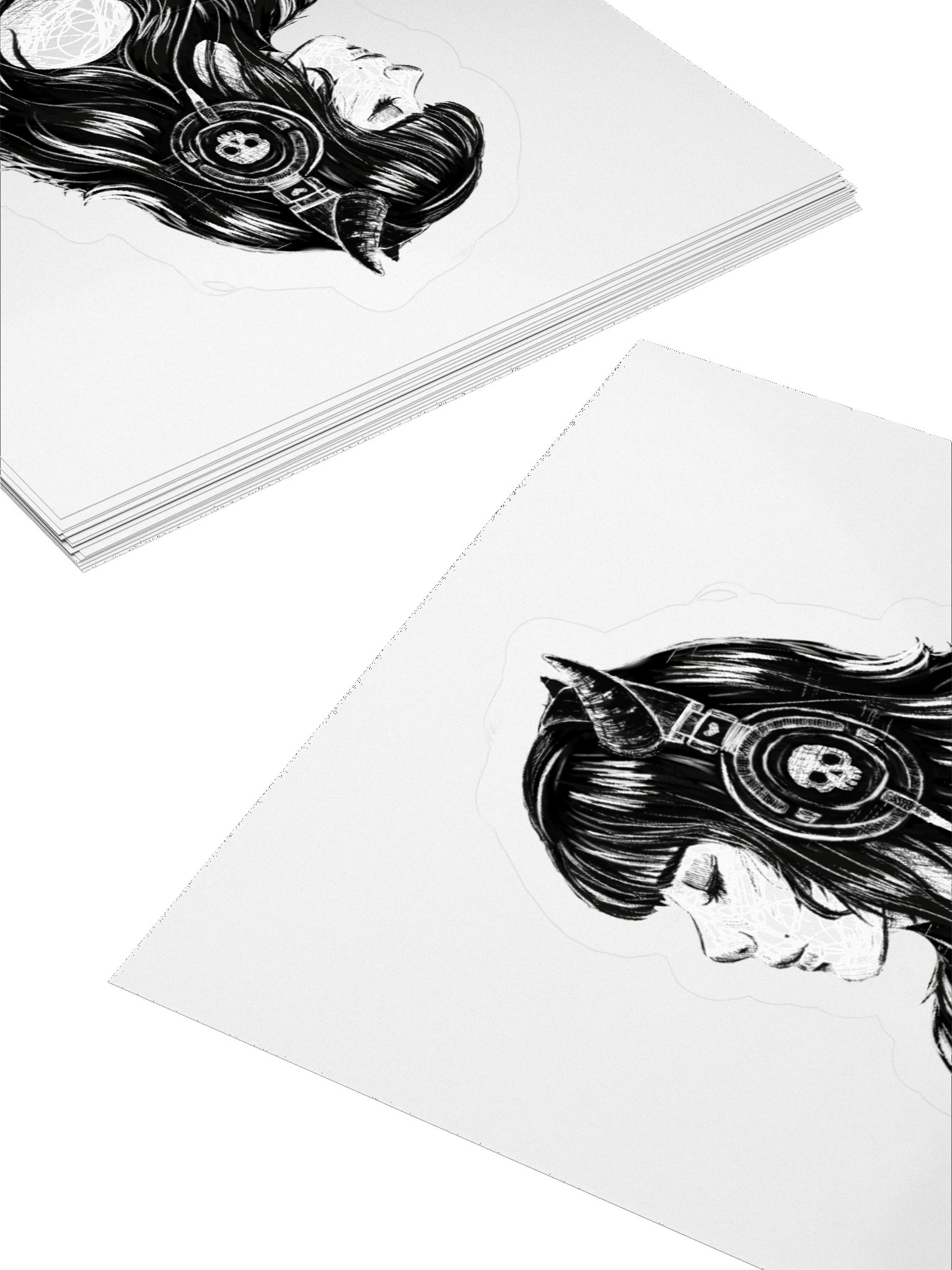 Skull Headphone Sticker product image (11)