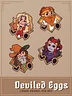 *PREORDER* Deviled Eggs Hard Enamel Pin Set