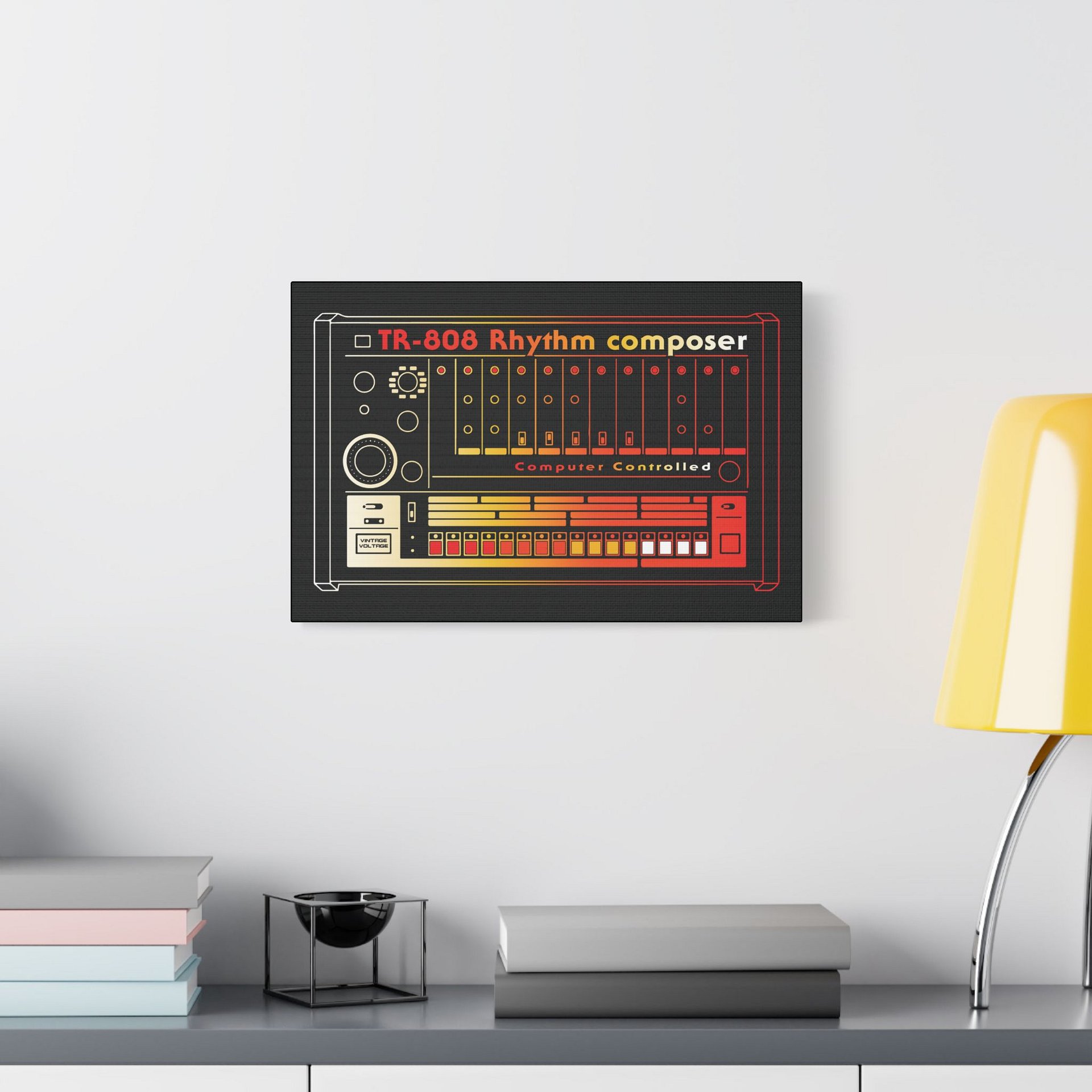 808 Canvas Wall Art - Roland TR-808 Rhythm Composer (Vintage Drum Machine) product image (12)