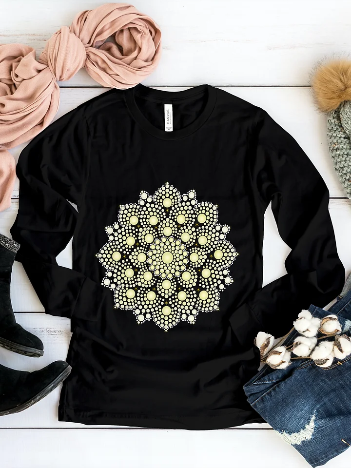 Yellow Dot Mandala Women's Long Sleeve T-Shirt product image (1)