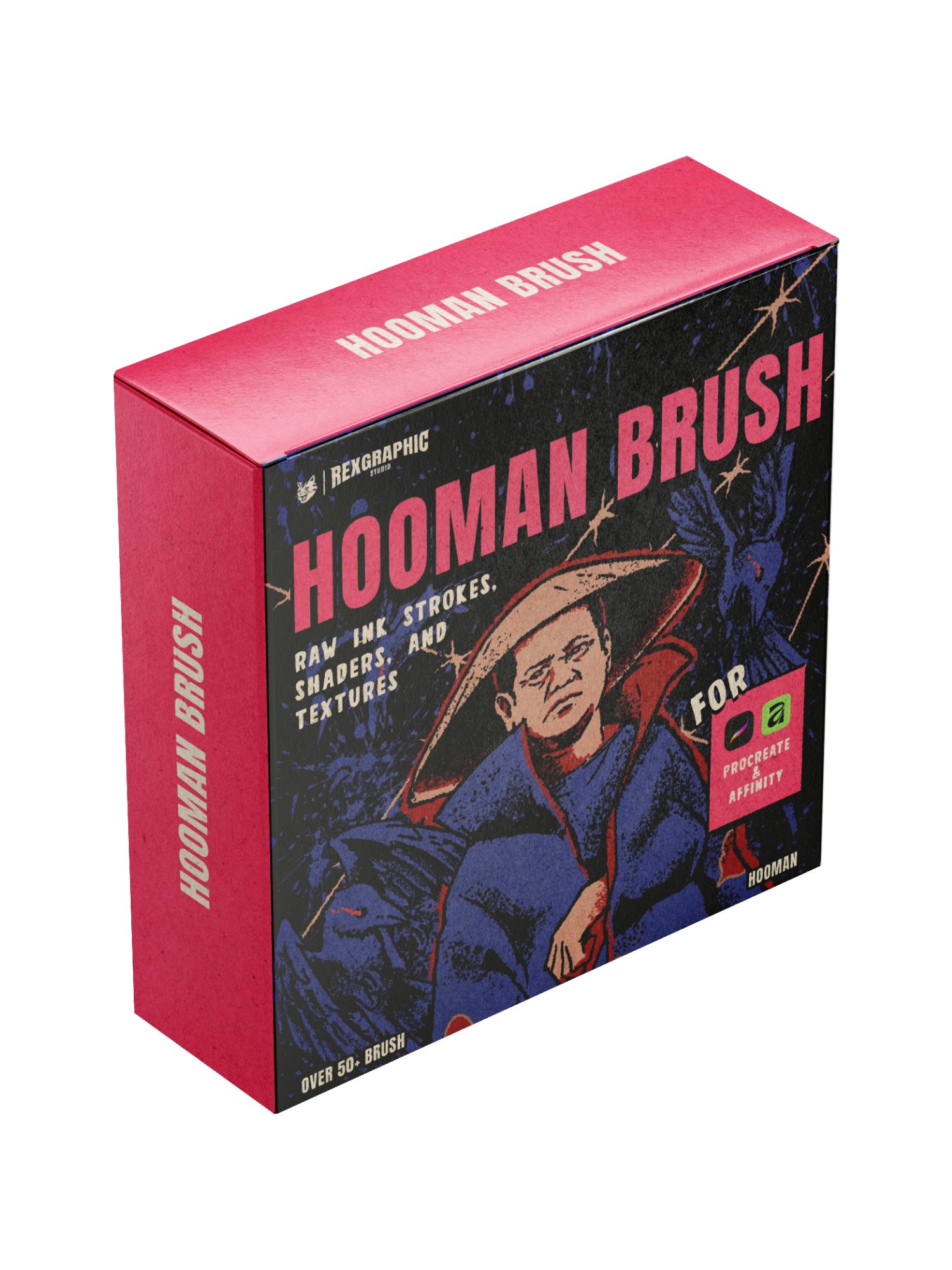HOOMAN BRUSH - Raw Brush Pack (Procreate & Affinity) product image (1)