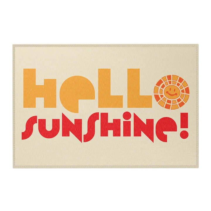 HELLO SUNSHINE! Bold Graphic Area Rug_Ercu product image (1)
