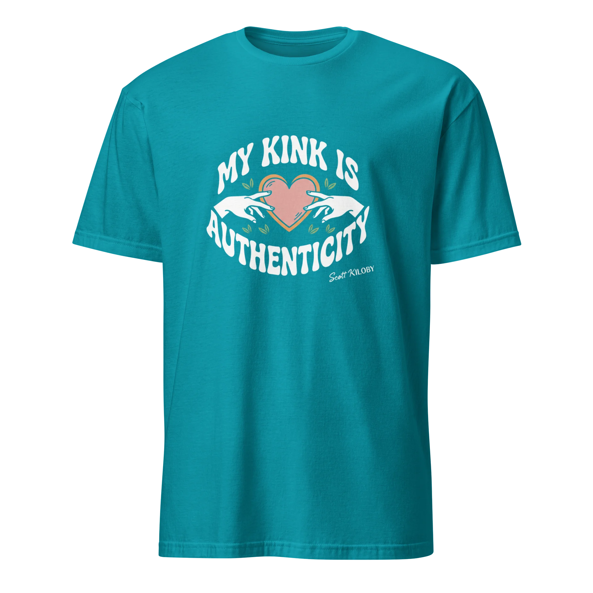 “My Kink Is Authenticity” Tropical Blue Soft-Style T-Shirt product image (1)