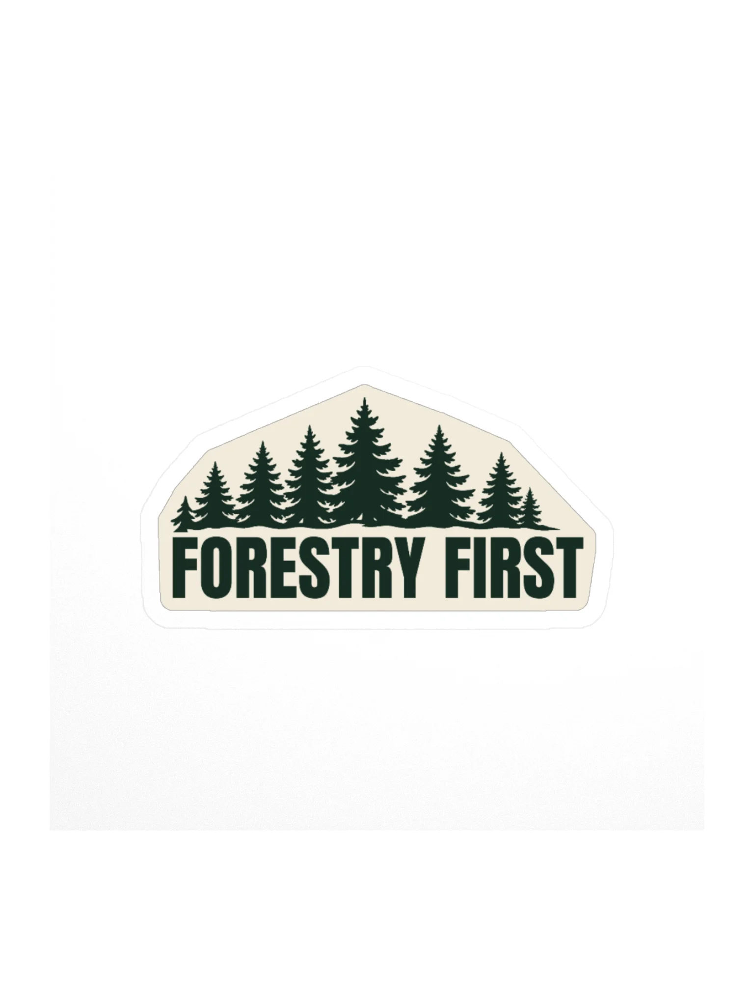 Forestry First — Pine Wordmark Sticker product image (1)