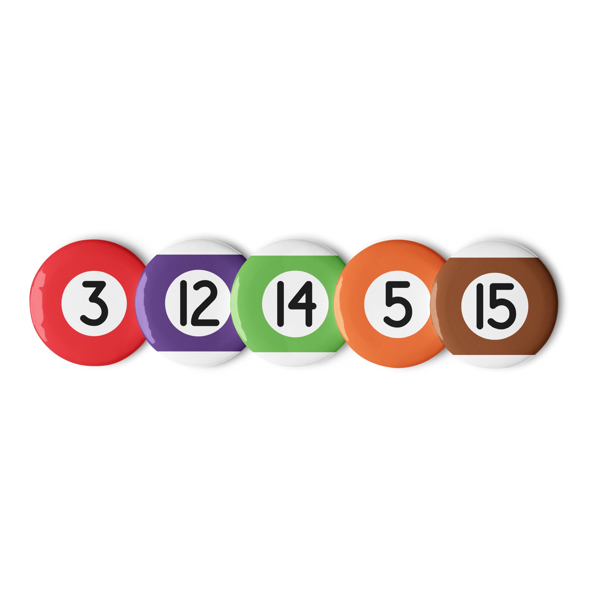 Pool Ball Pins Set C product image (2)