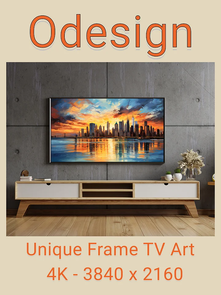 Cityscape and Landscape Frame TV Art product image (2)