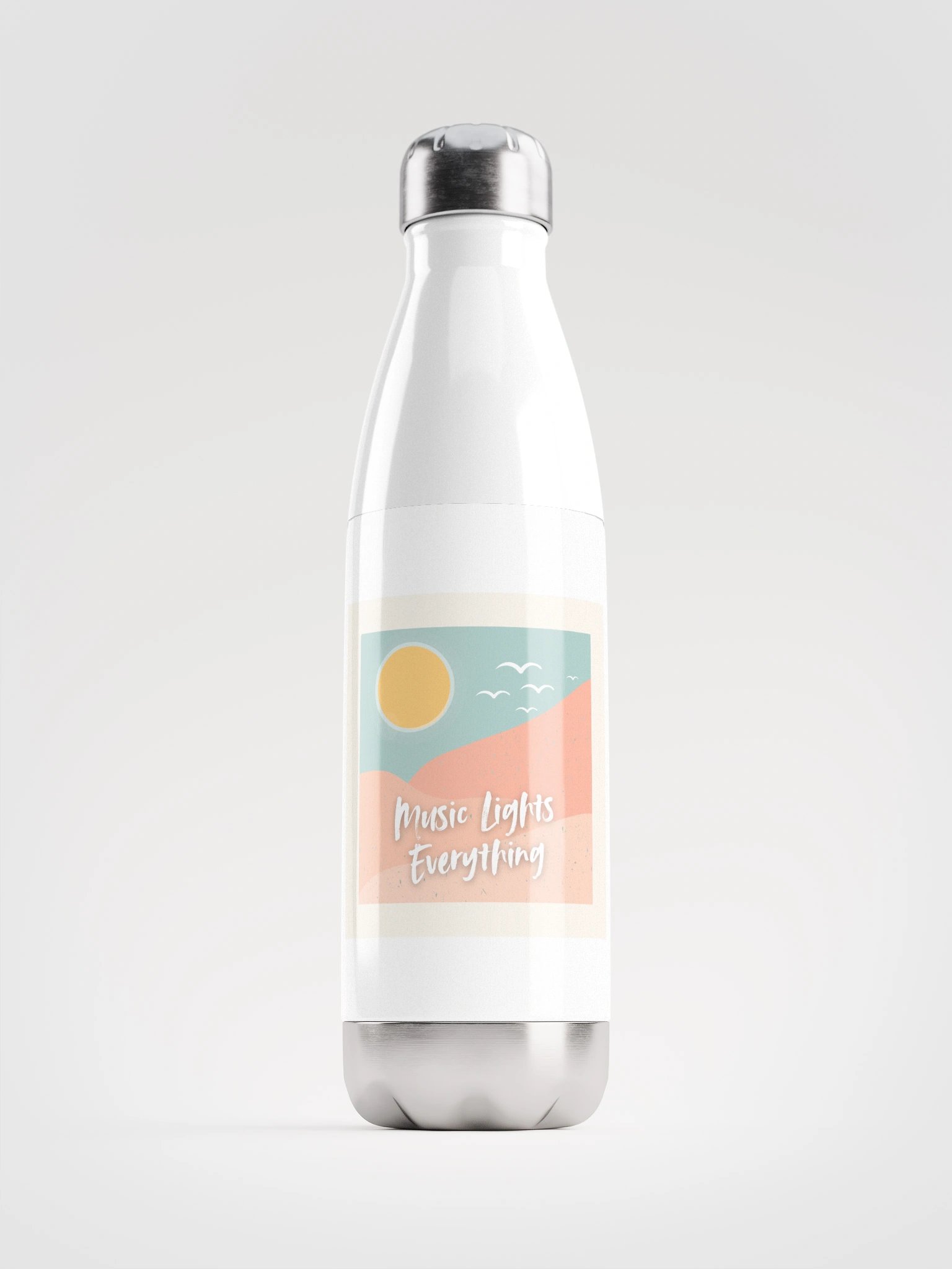 MUSIC LIGHTS EVERYTHING Stainless Steel Water Bottle product image (1)