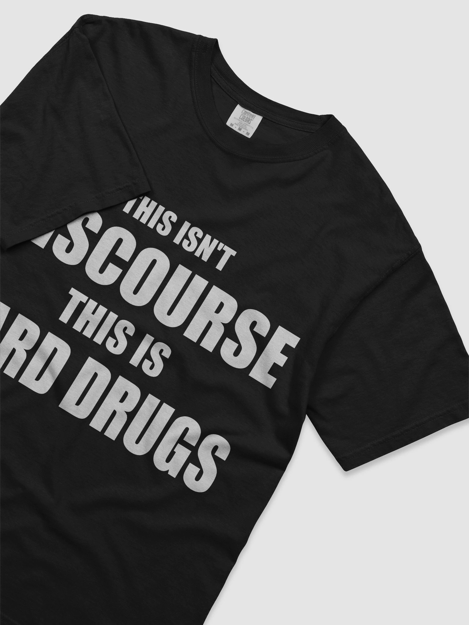 THIS ISN'T DISCOURSE BLACK TEE product image (5)