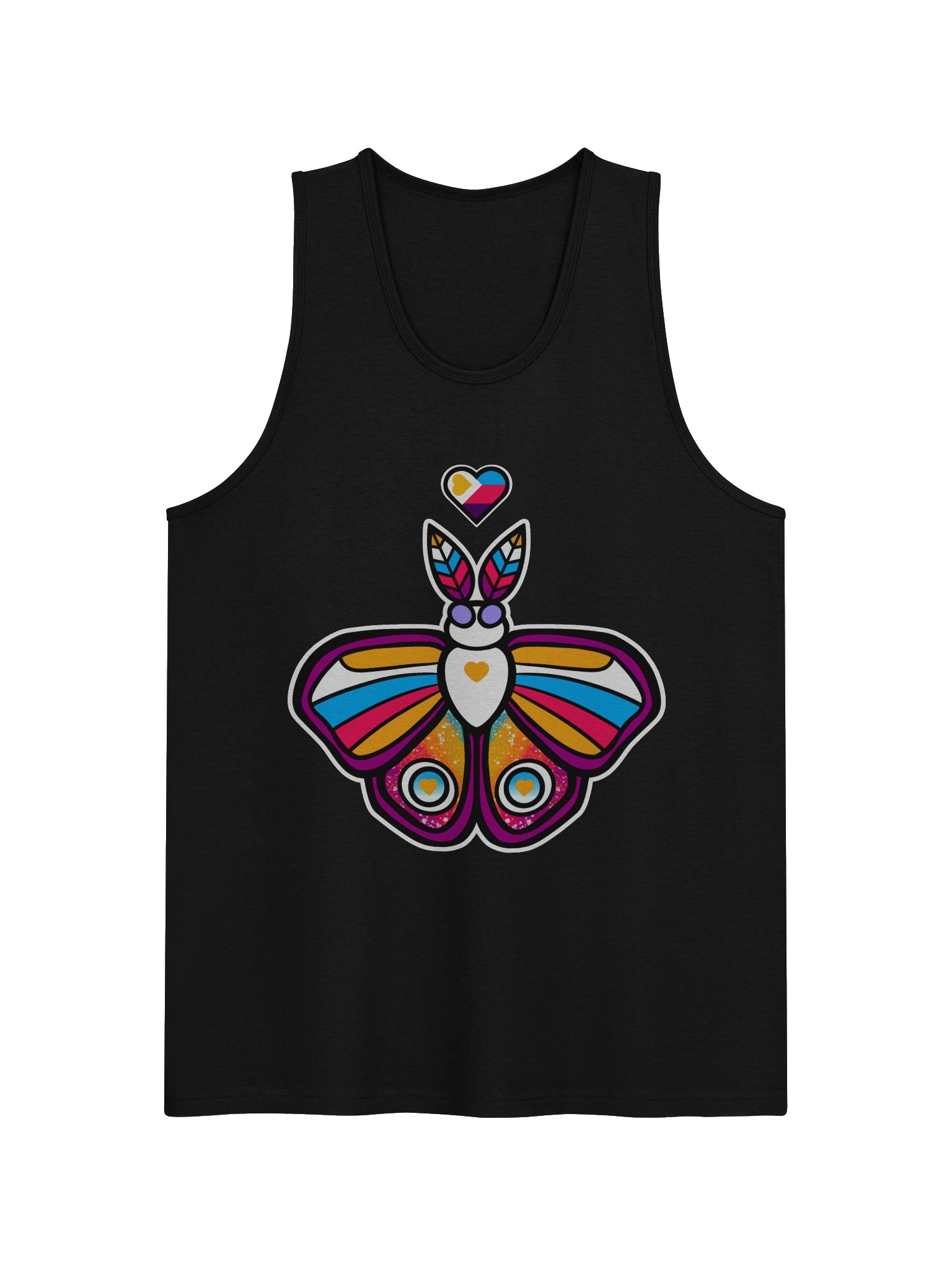 № 11 | POLYAMORY PRIDE MOTH | GRAPHIC TANK | TANK TOP product image (1)