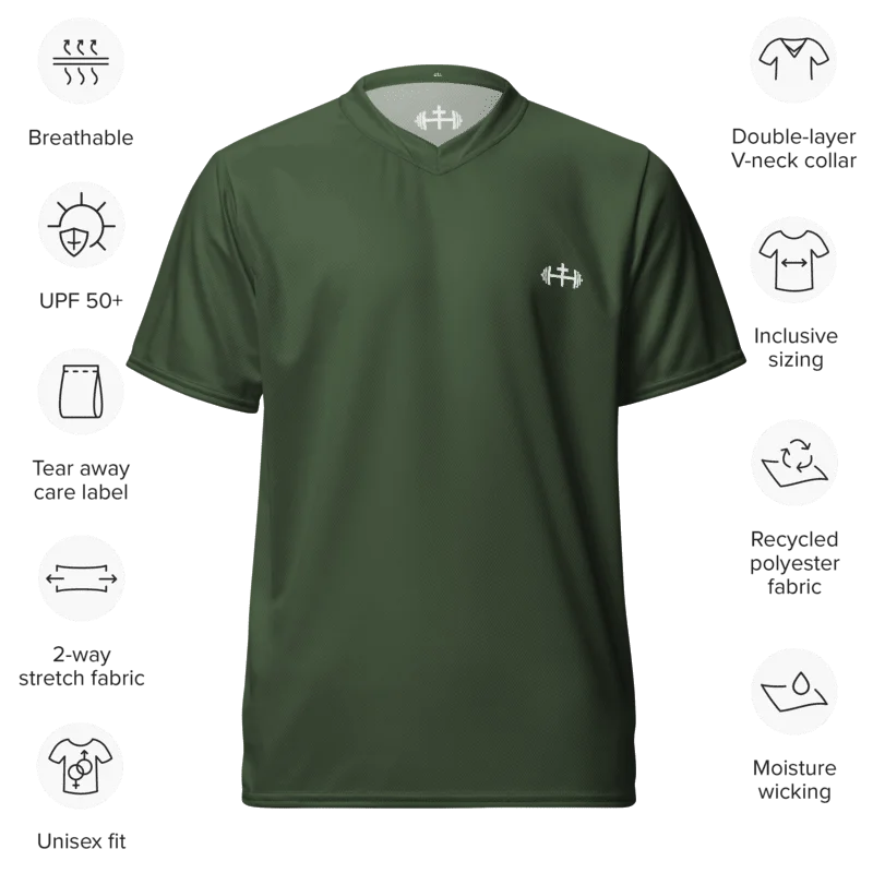 His House Mens Performance V-Neck T-Shirt - Forest product image (7)