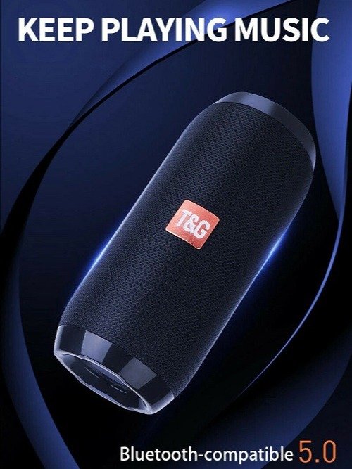 TG117 Portable Wireless Bluetooth Waterproof Speaker - USB/TF/FM Radio (Camouflage) product image (3)