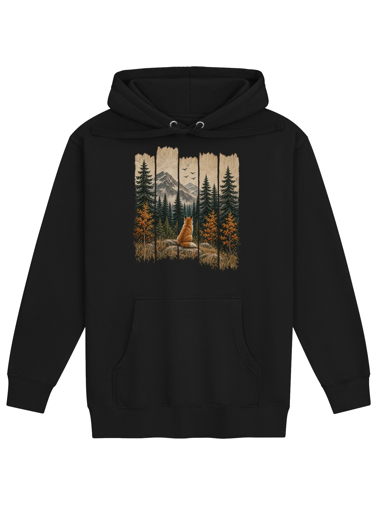 AUTUMN FOX FOREST HOODIE | WILDLIFE ART product image (1)