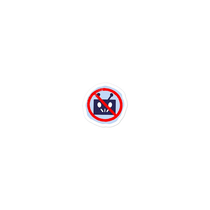 Just Say NO Robot Head Sticker product image (1)