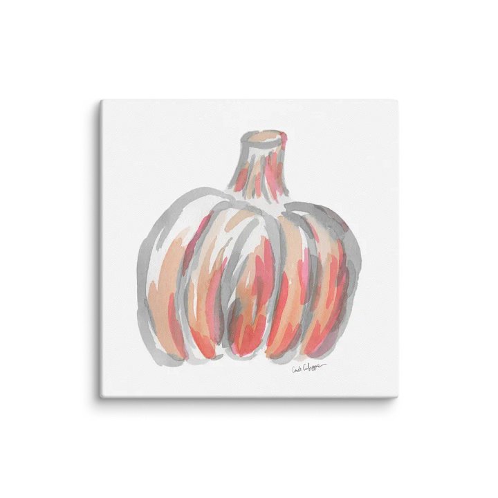 Watercolor Pumpkin Canvas Print 2 product image (1)