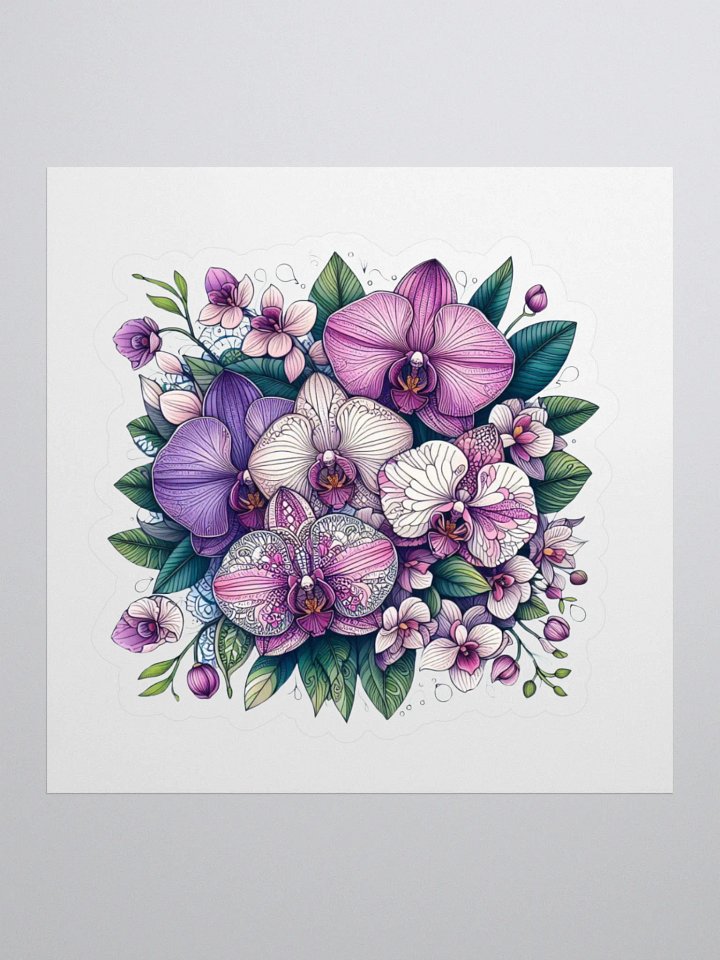 Orchid Oasis Kiss Cut Stickers product image (1)