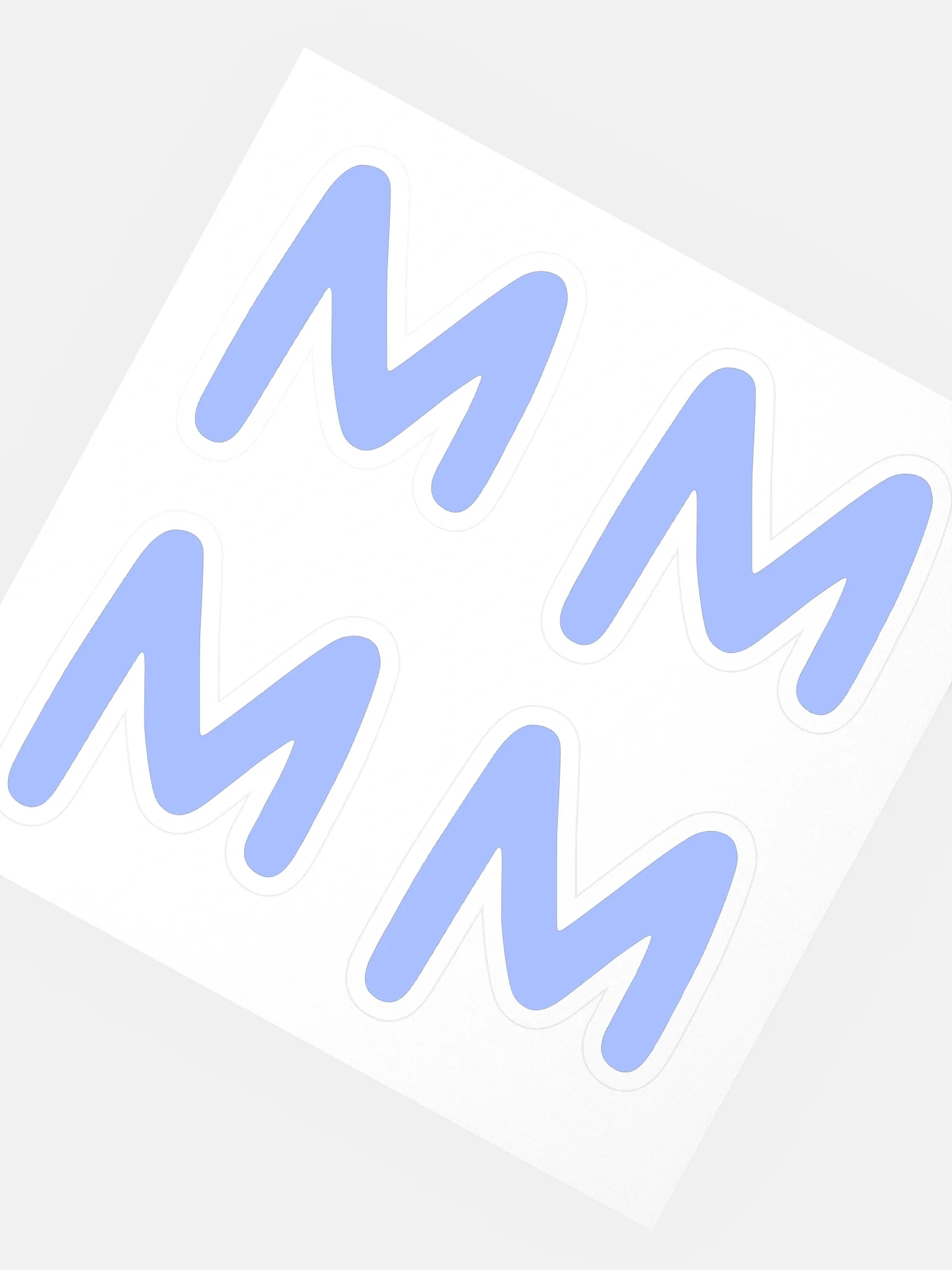 MUYE LOGO STICKERS - BABY BLUE product image (4)