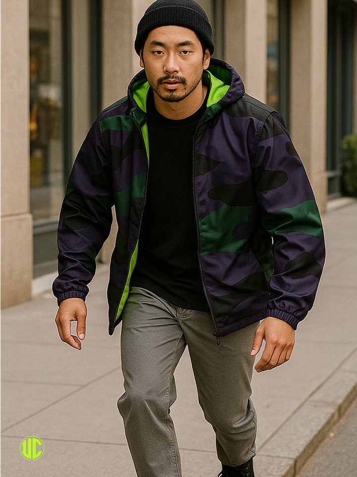 Midnight Purple Camo – Windbreaker product image (1)