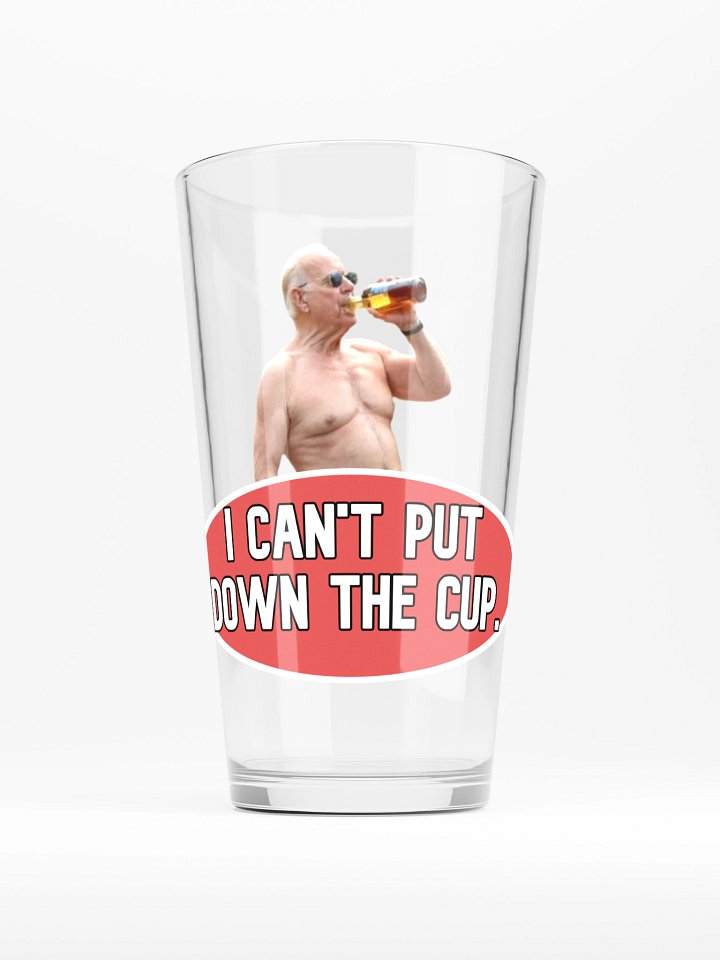 Can't Put Down The Cup Pint Glass product image (1)