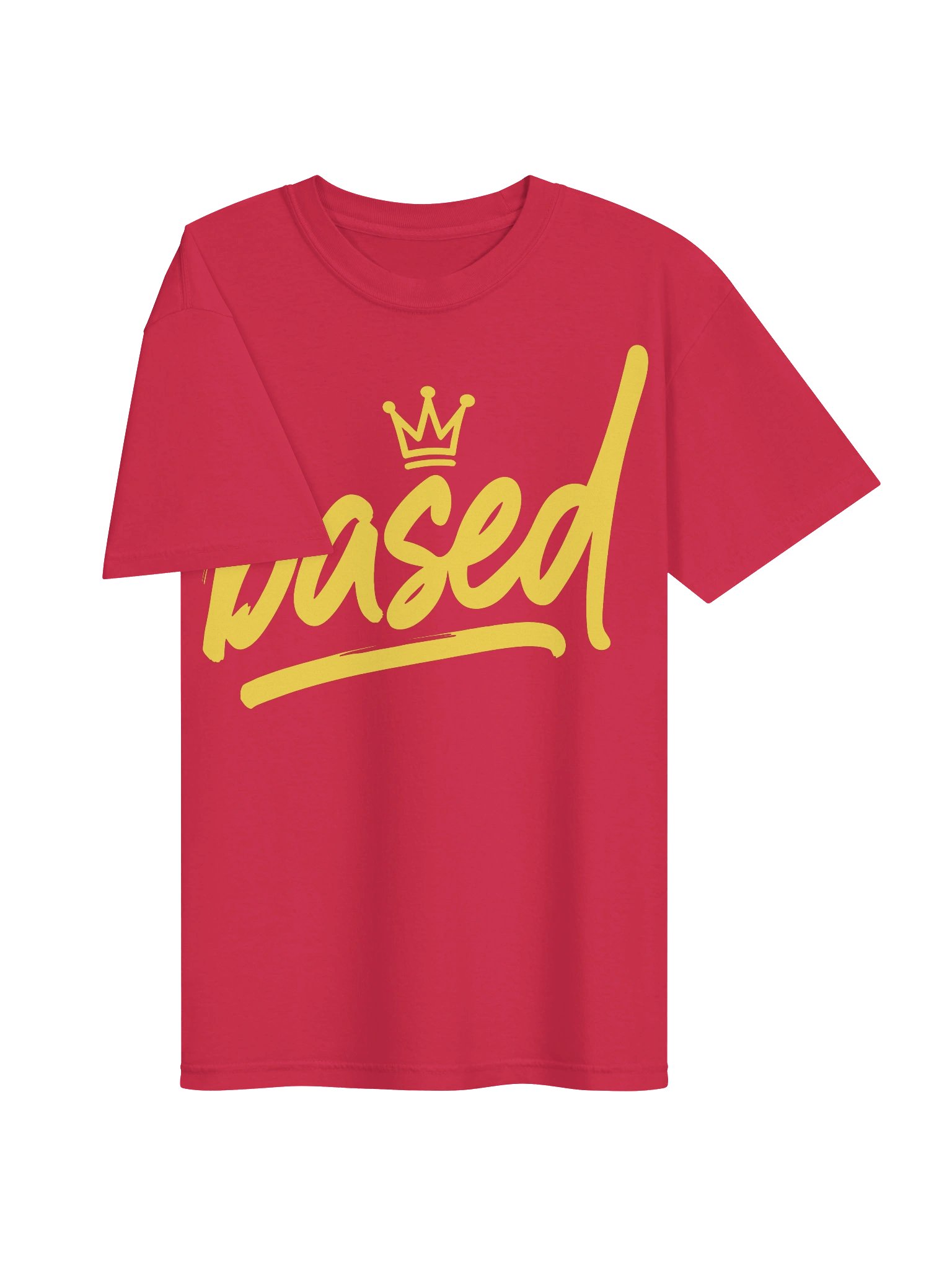 Based! Yellow Crown Script Tee product image (3)