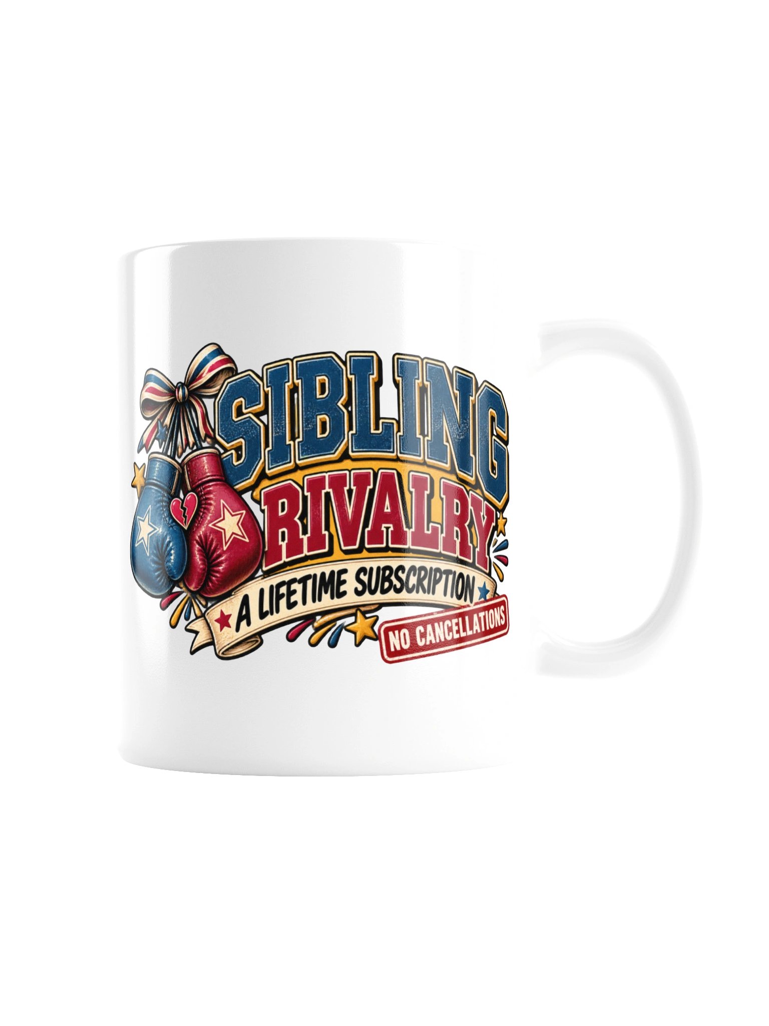 Sibling Rivalry A Lifetime Subscription Funny Coffee Mug product image (7)