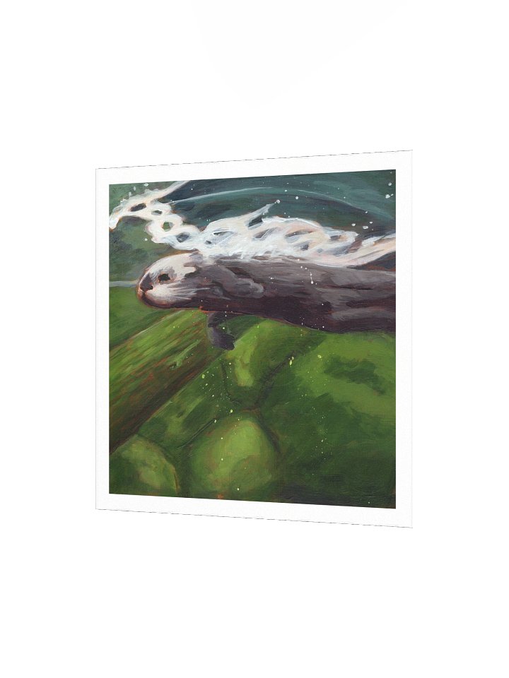 Smooth Glide Otter — Premium Matte Poster product image (3)