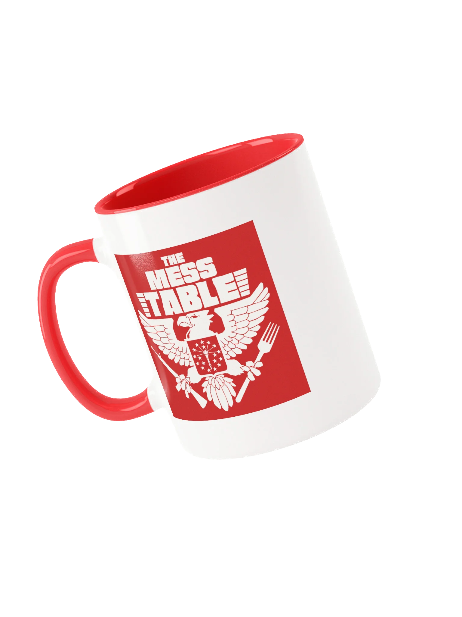 White/Red Mug with Red TMT Logo product image (1)