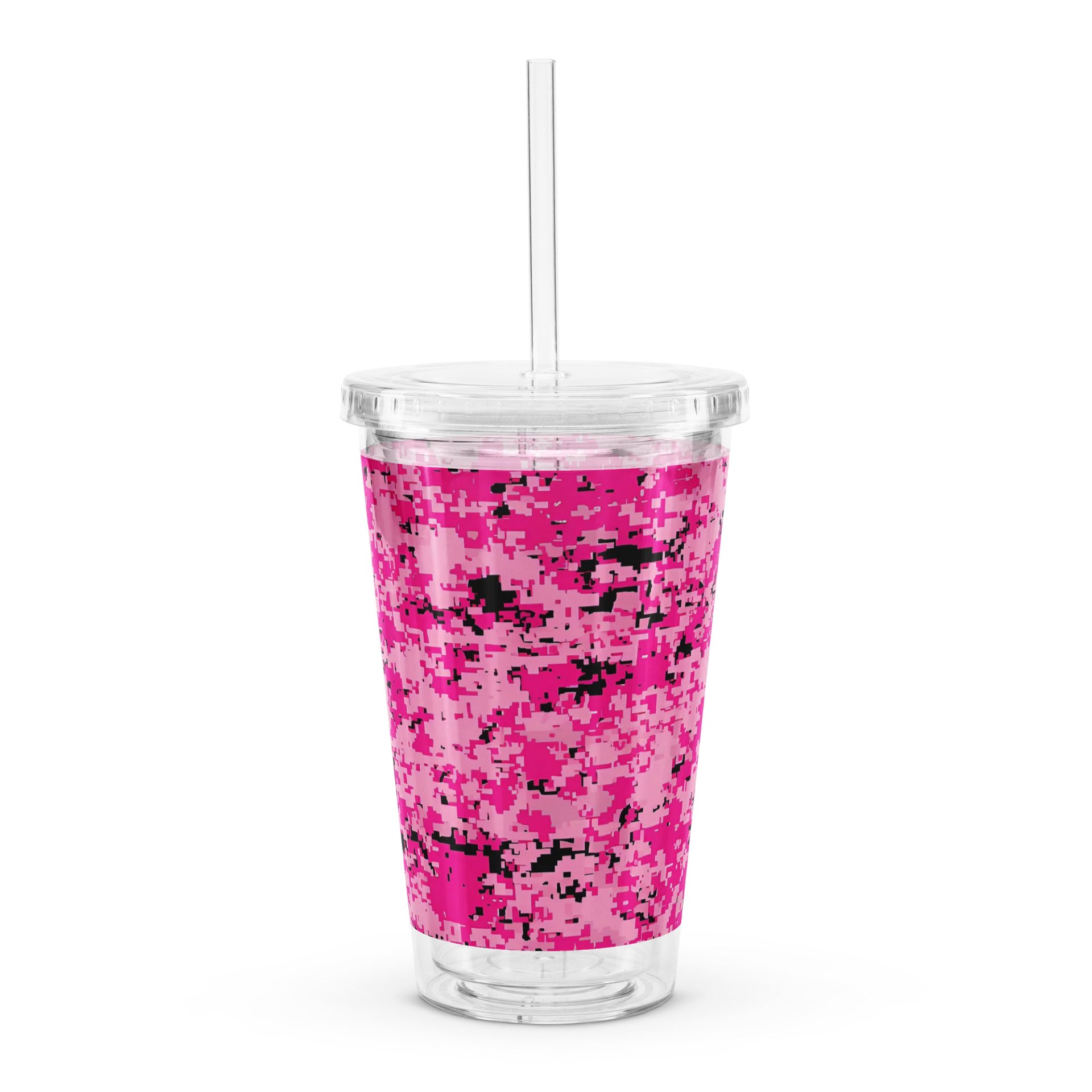 Pixelated Pink Camo Double Wall Tumbler product image (3)