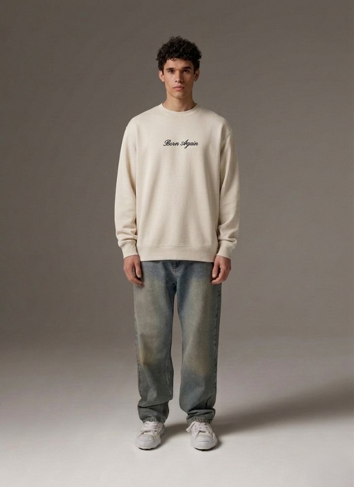 Born Again Embroidered Crewneck product image (2)