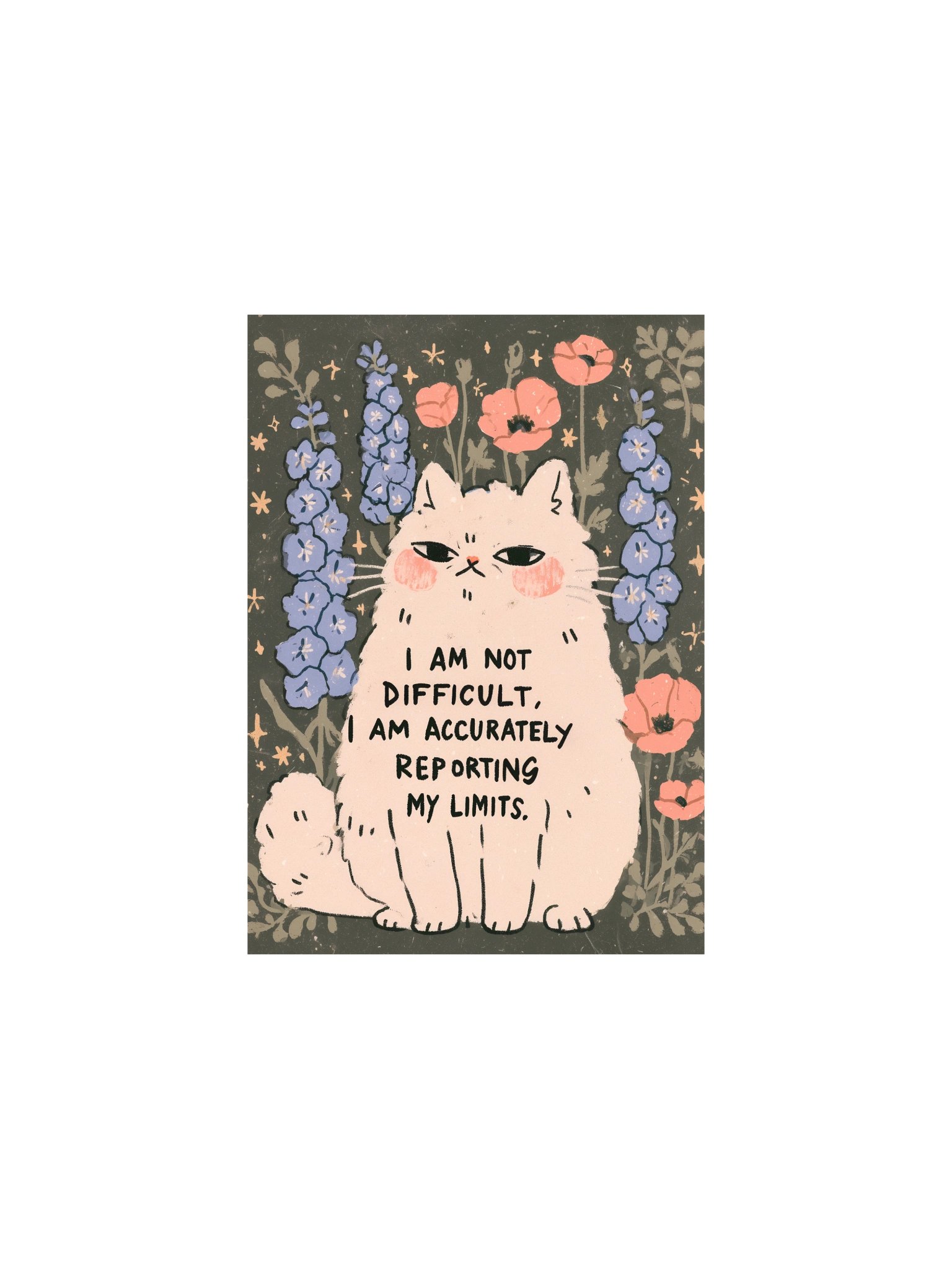 Accurately Reporting My Limits Cat Poster product image (3)