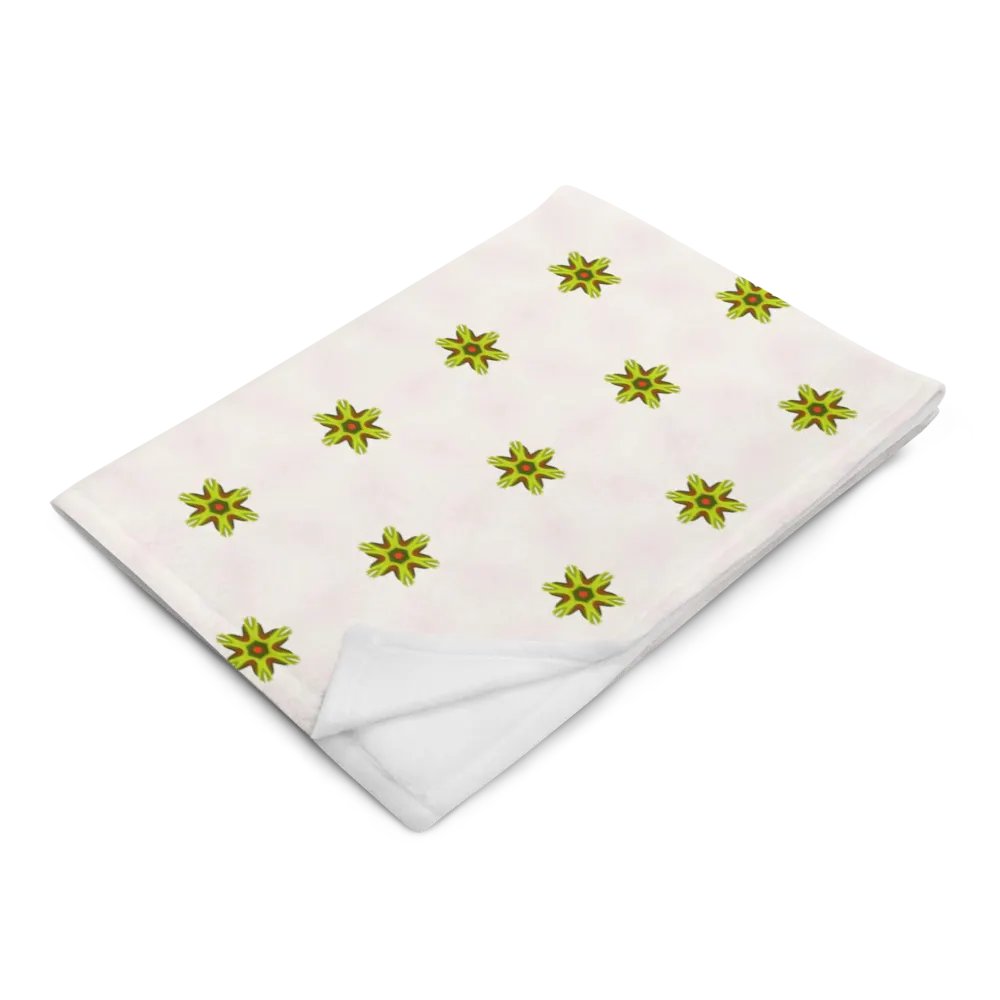 Star Flower Seamless Patterned Throw Blanket product image (5)