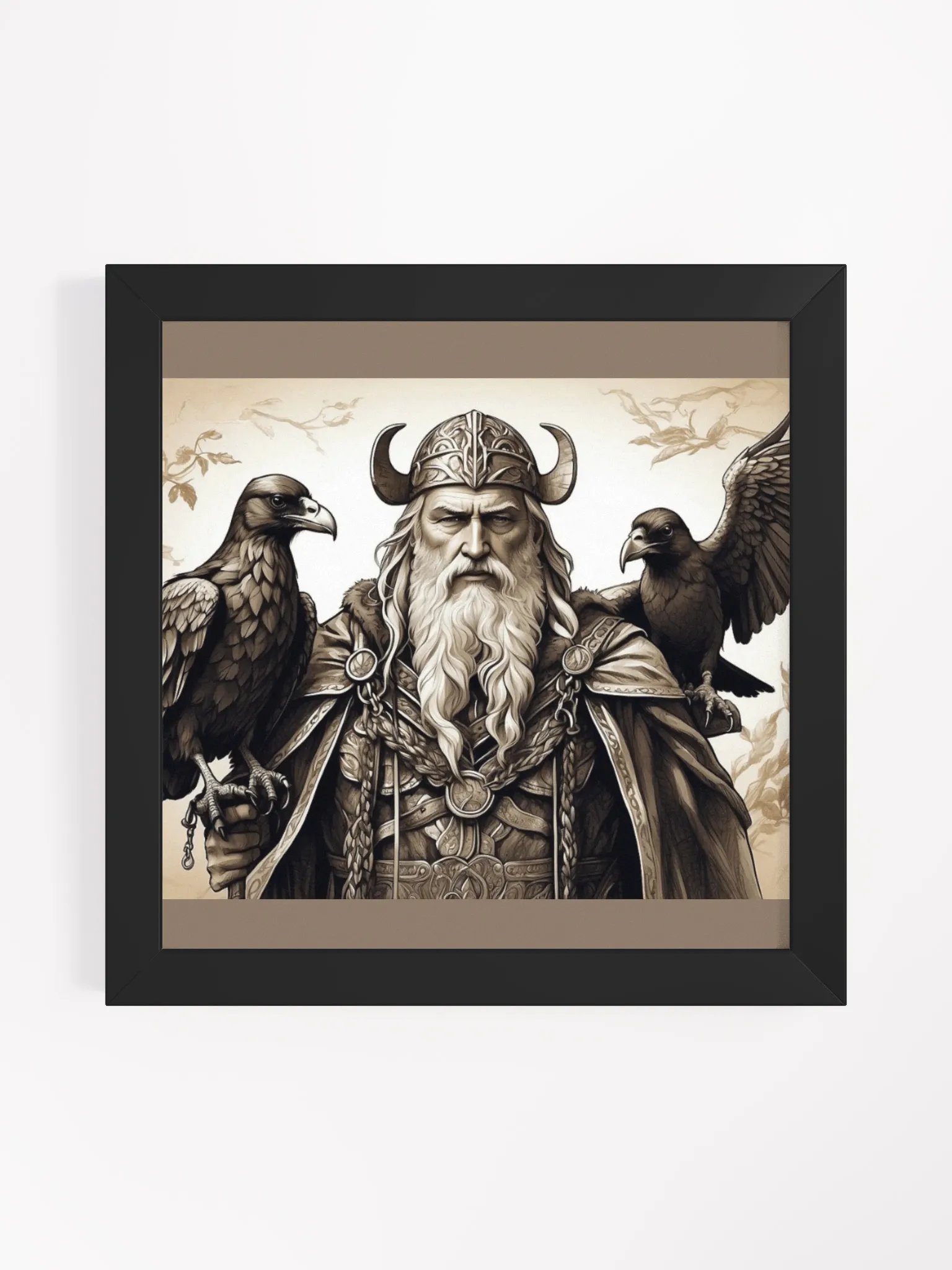 “Odin’s Watch: Huginn & Muninn Framed Legacy Art” product image (5)