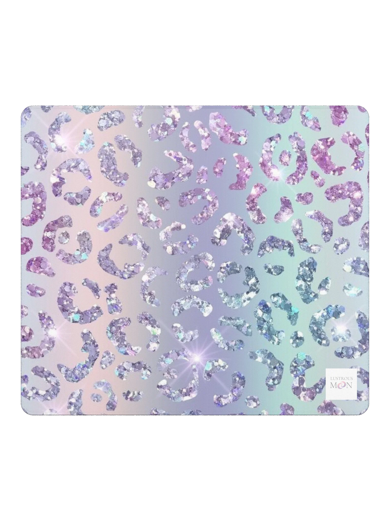 IRIDESCENT GLITTER LEOPARD PATTERN Gaming Mouse Pad product image (2)