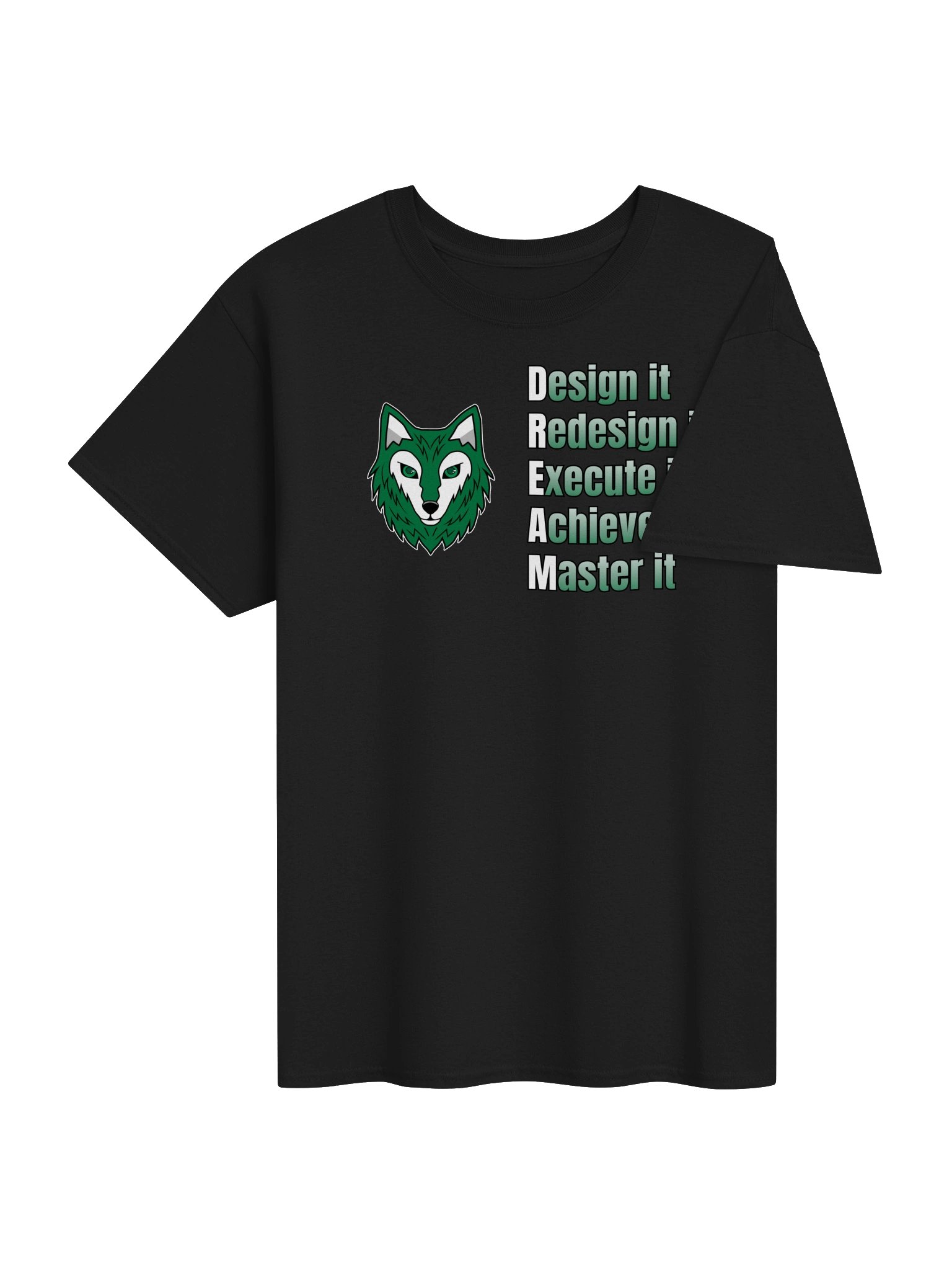 Emerald Wolf Motivation w/ logo - Gildan Tee product image (4)