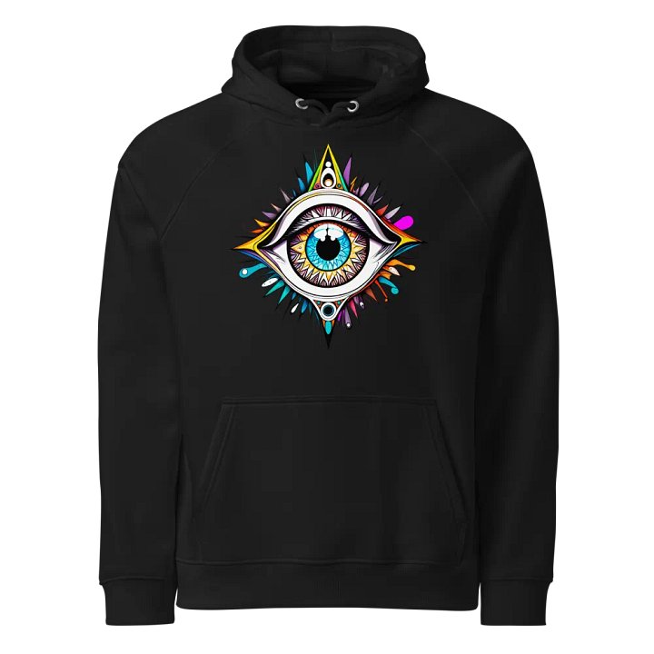 [Open Eye] - Unisex Eco Raglan Hoodie product image (1)