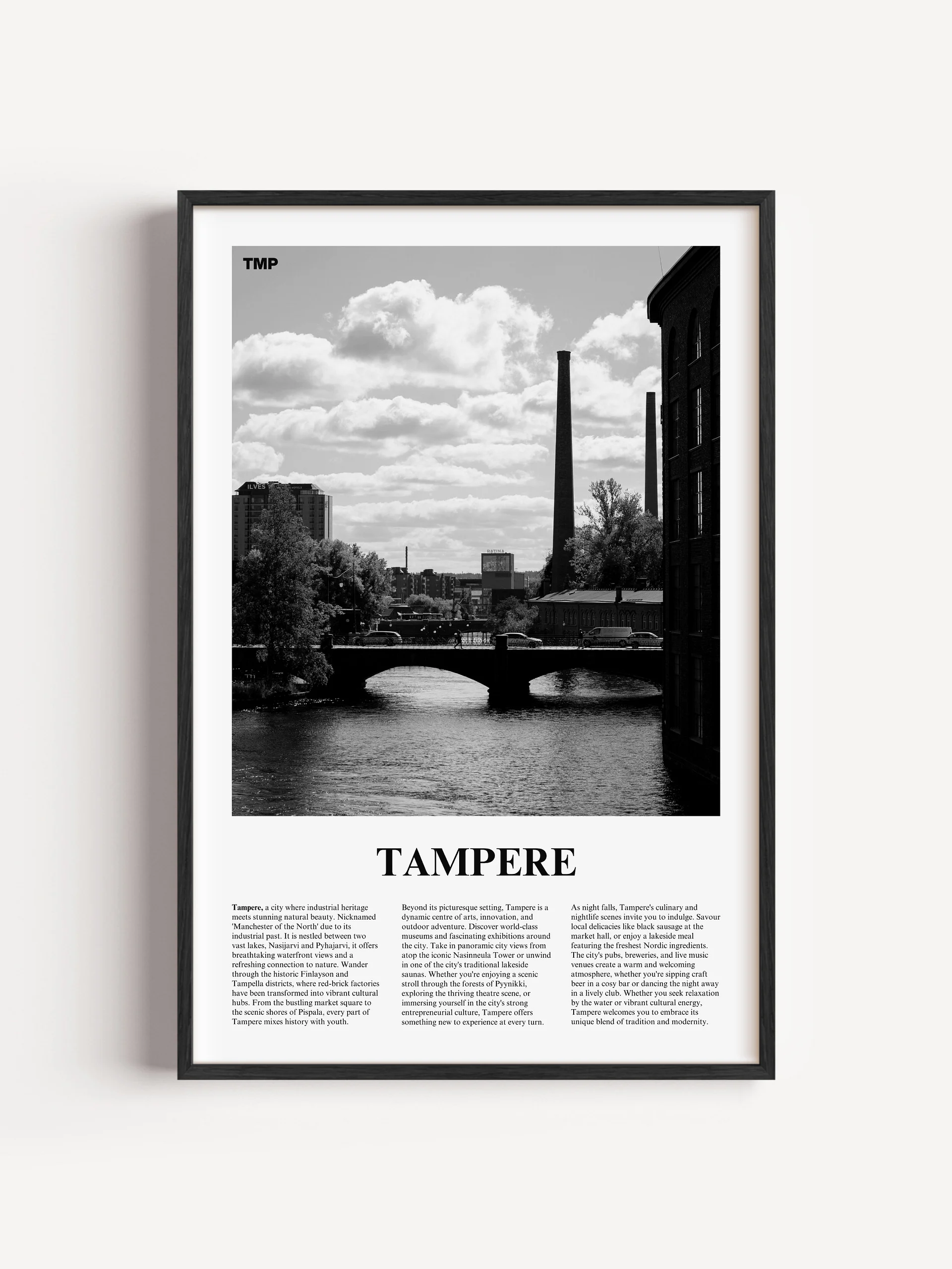 Tampere 02 Newspaper Poster | Framed product image (1)