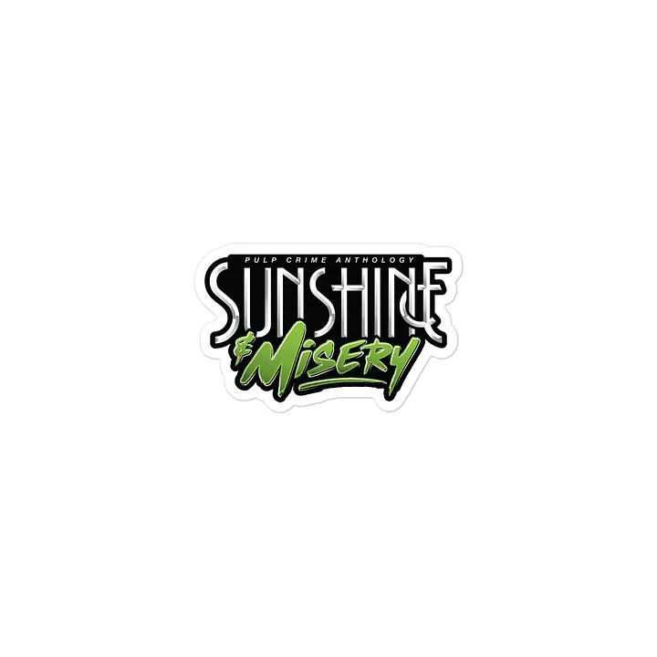 Sunshine & Misery Green Die-Cut Stickers product image (2)