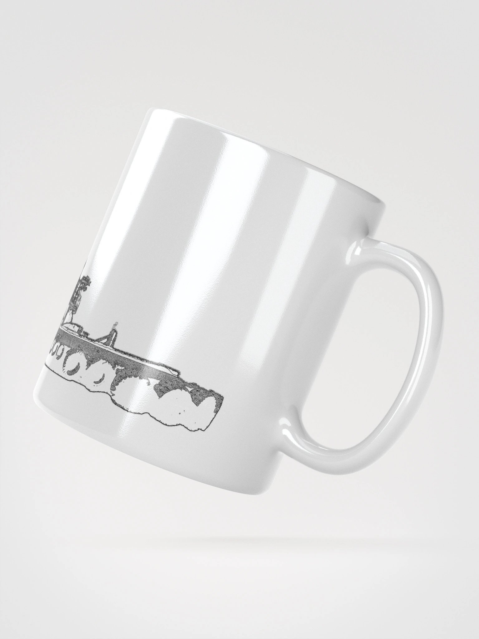 FOSS Tugboat Sketch Glossy Mug product image (8)