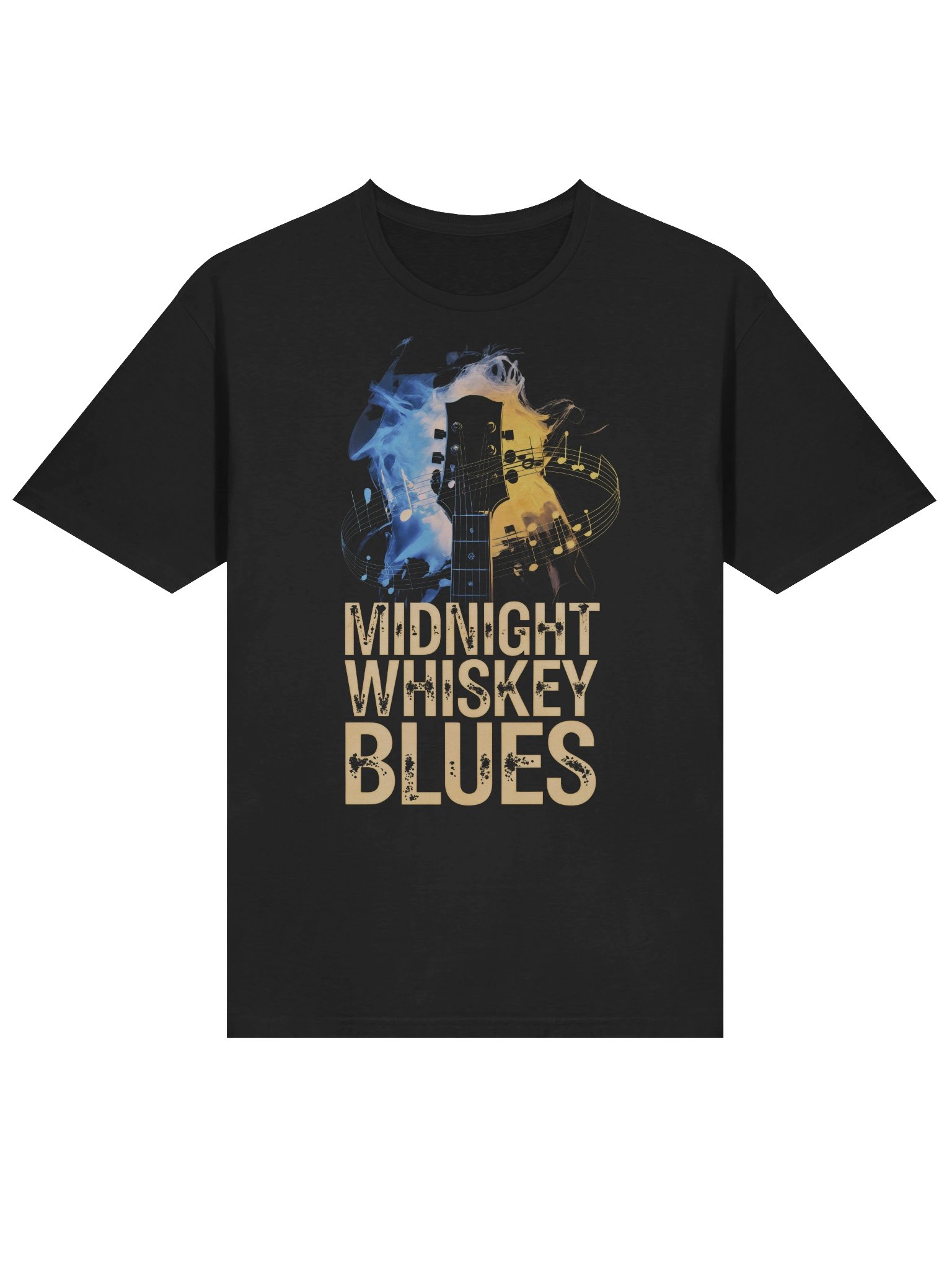 Midnight, Whiskey, Blues - Unisex Softstyle Tee (The Slogan Series) product image (3)