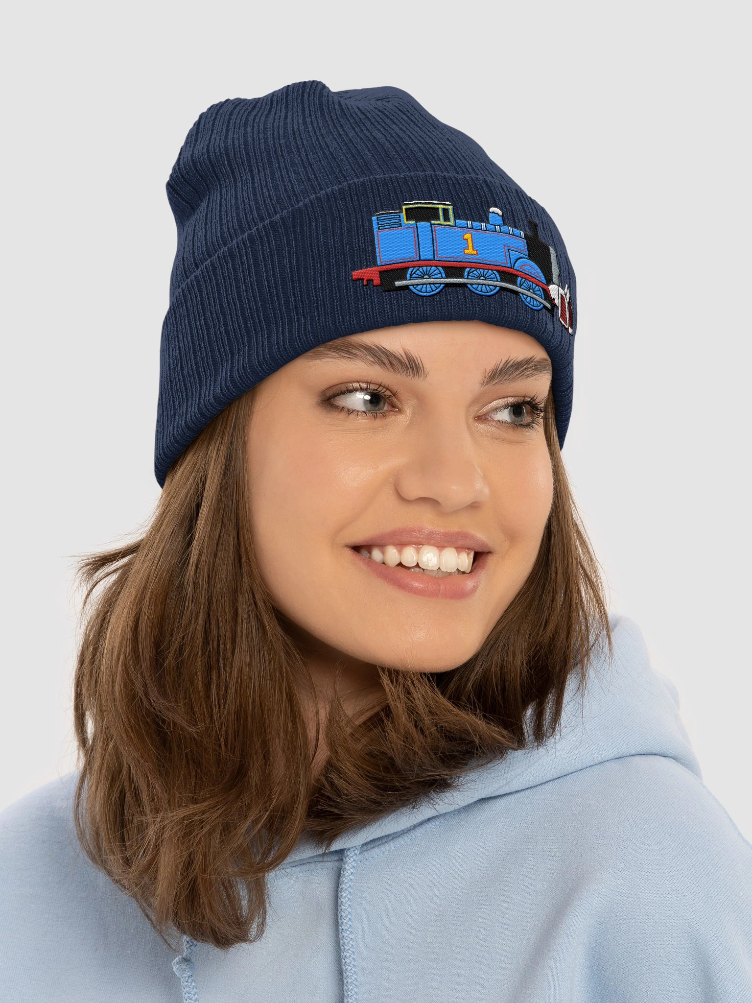 Snow Plow Thomas Embroidered Beanie product image (25)