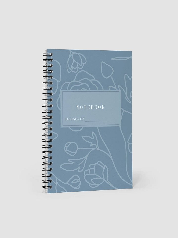 Blue Floral Notebook product image (1)