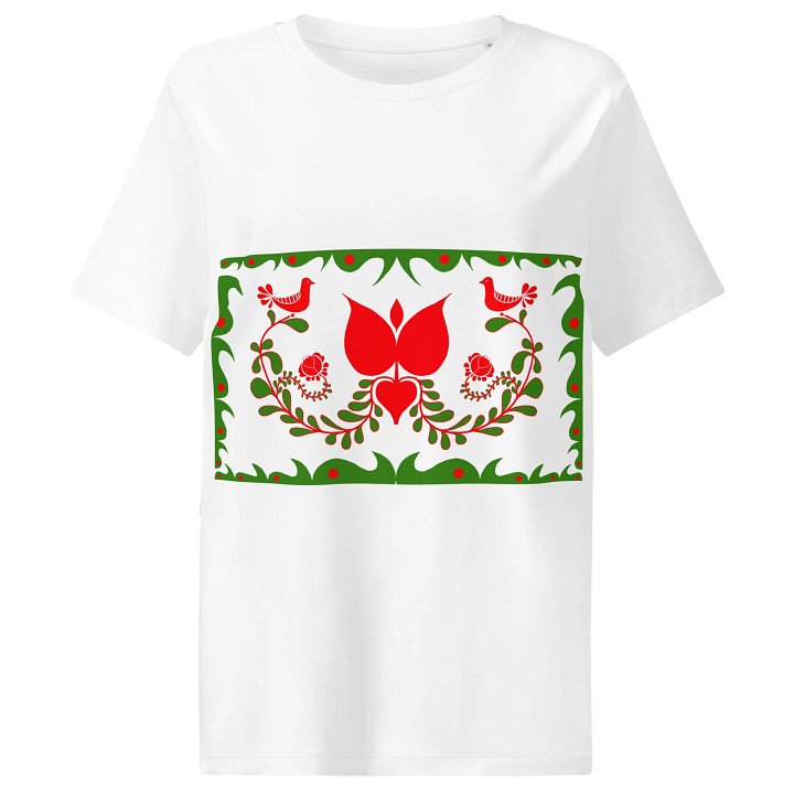Hungarian Folk-Inspired Floral Harmony Women's T-Shirt product image (1)