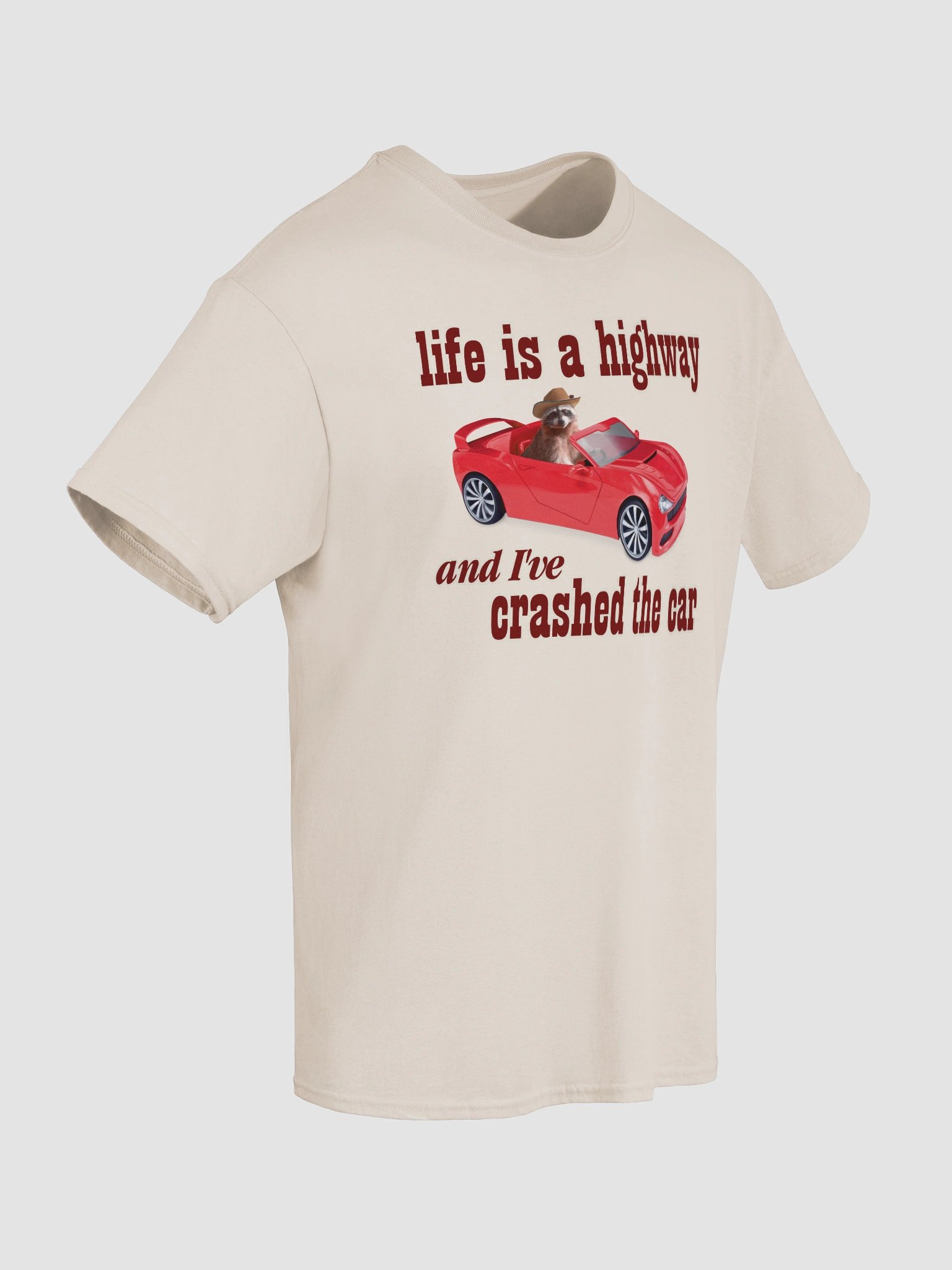 Life is a Highway - Raccoon T-shirt product image (20)