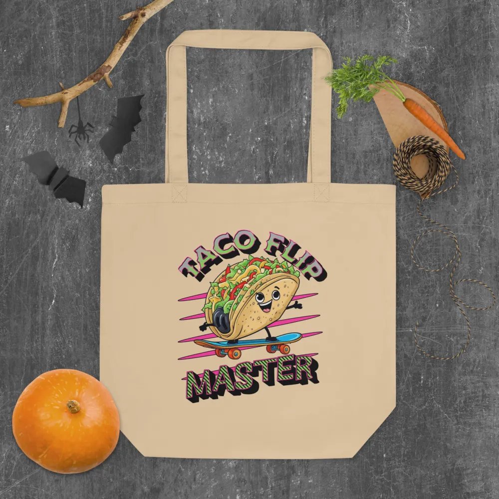 Taco Flip Master Eco Tote Bag product image (4)