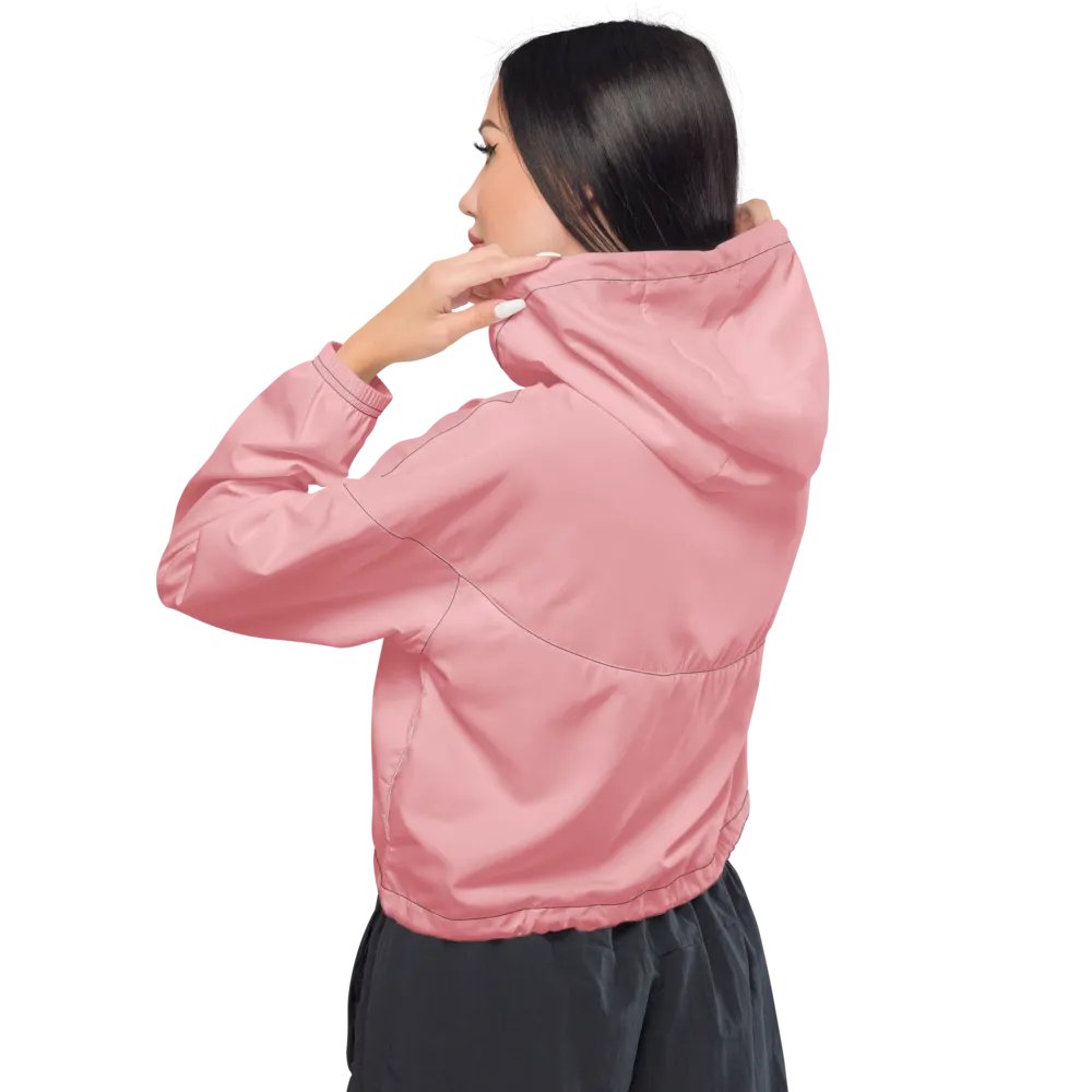 Women's Cropped Pink Windbreaker product image (3)