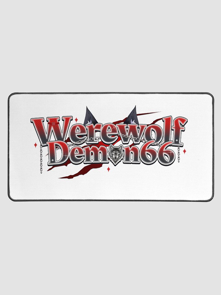 Werewolfdemon66 Logo Desk Mat product image (1)