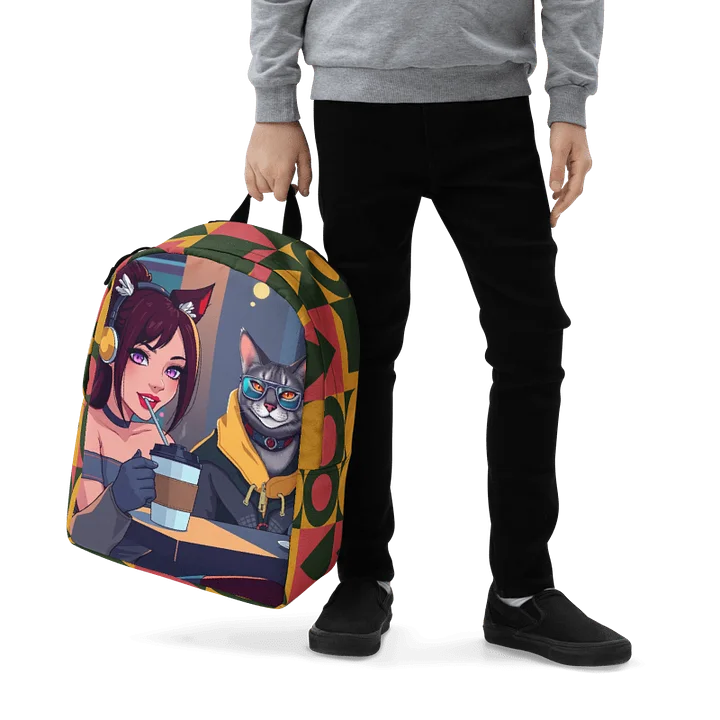 Minimalist Backpack - Purrfectly Sophisticated product image (1)