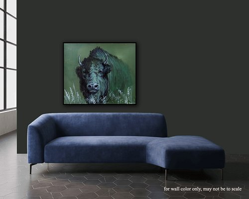 Green Bison Acrylic Painting | 3 Colors | Oval Brush Art

Paint this expressive green bison on an olive green background usin...